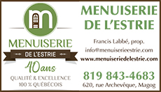 Menuiserie de l'Estrie